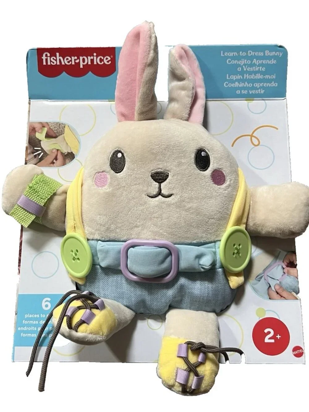 NEW Fisher Price Learn to Dress Bunny - Toddler Educational Toy